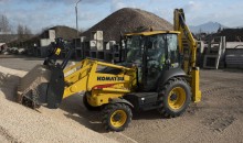 Komatsu debuts new WB93R-8 backhoe loader