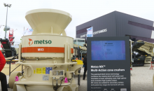 Metso showcases MX3 Multi-Action cone crusher