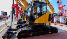 Sany presents SY155U hydraulic excavator with short tail