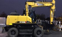 Sany launches SY155W wheeled excavator in EU